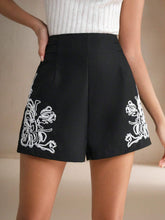 Anewsta Autumn/Winter Heavy Beaded A-Line Hem Shorts